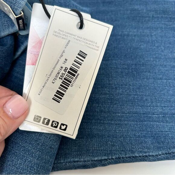 Judy Blue NWT Pull-On‎ Distressed Boyfriend Jegging Style #88369 Size 16W - Picture 5 of 7